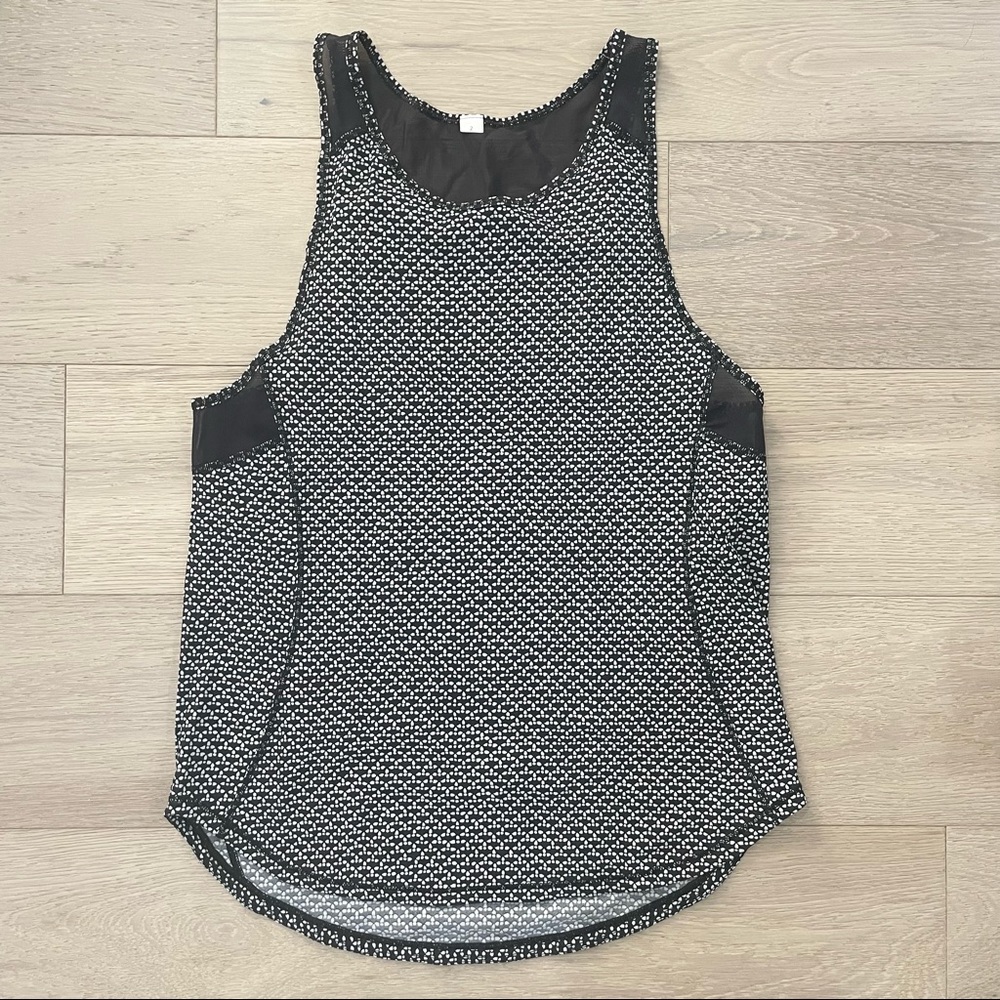 Lululemon Printed Mesh Back Tank Top